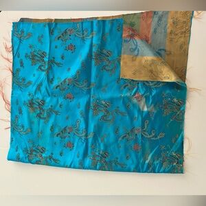 Piece of Chinese silk mix fabric